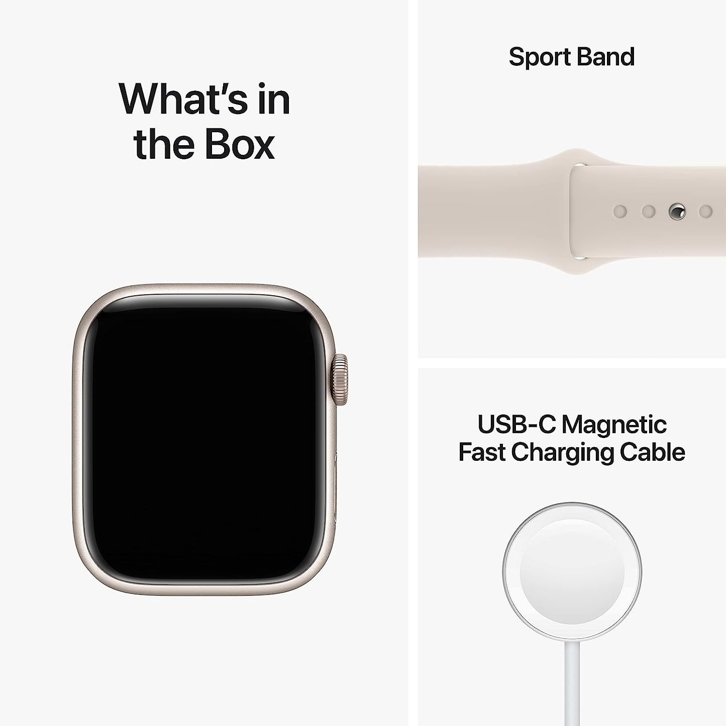 Apple Watch Series 8 [GPS + Cellular 41mm] Smart Watch w/Starlight Aluminum Case with Starlight Sport Band - S/M. Fitness Tracker, Blood Oxygen & ECG Apps, Always-On Retina Display, Water Resistant
