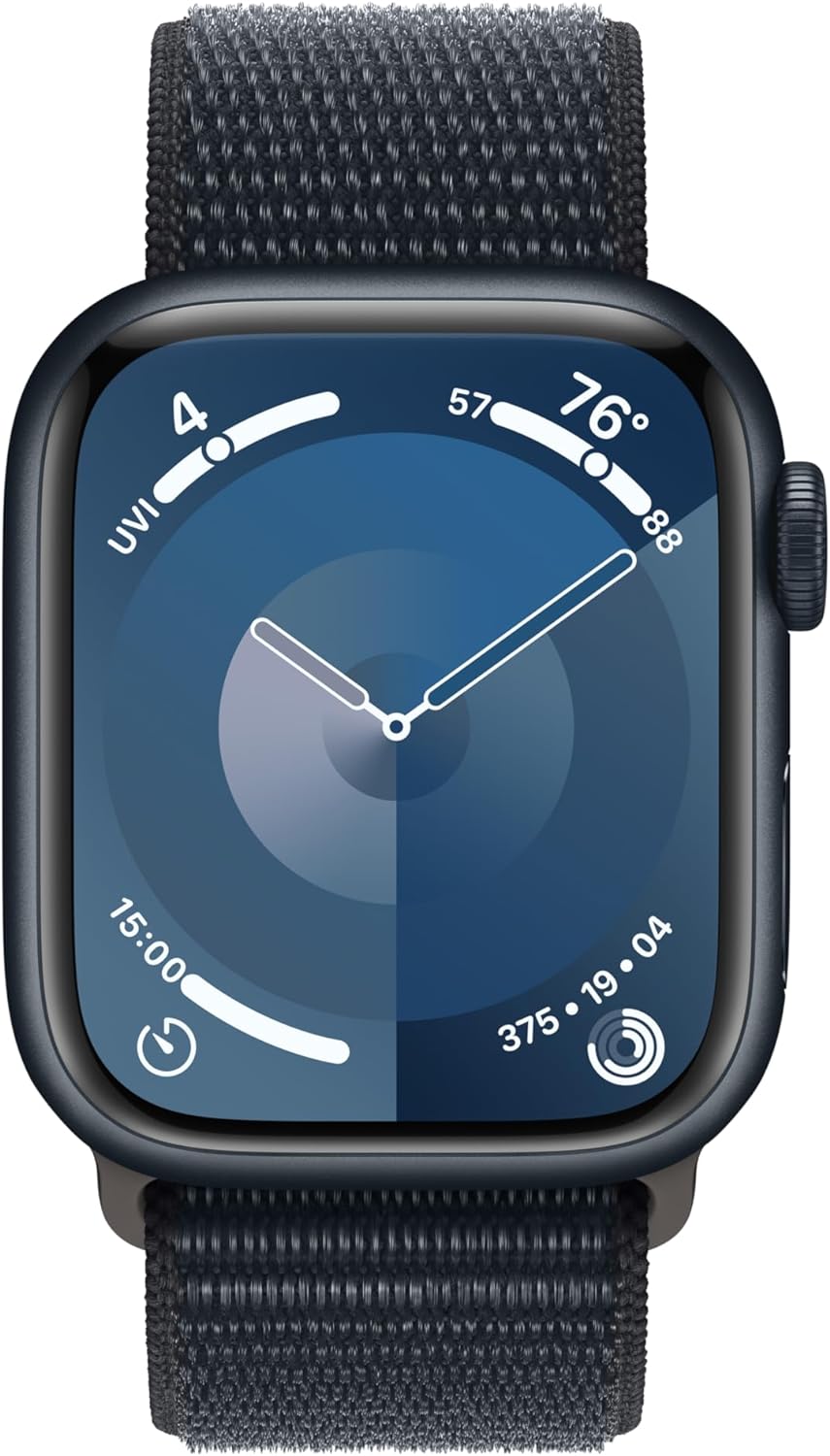 Apple Watch Series 9 [GPS + Cellular 41mm] Smartwatch with Gold Stainless Steel Case with Gold Sport Band S/M. Fitness Tracker, Blood Oxygen & ECG Apps, Always-On Retina Display