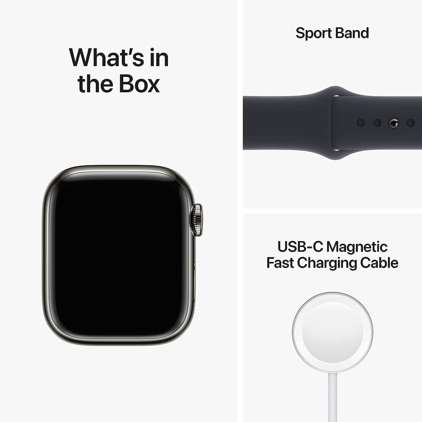 Apple Watch Series 8 [GPS + Cellular 41mm] Smart Watch w/Starlight Aluminum Case with Starlight Sport Band - S/M. Fitness Tracker, Blood Oxygen & ECG Apps, Always-On Retina Display, Water Resistant