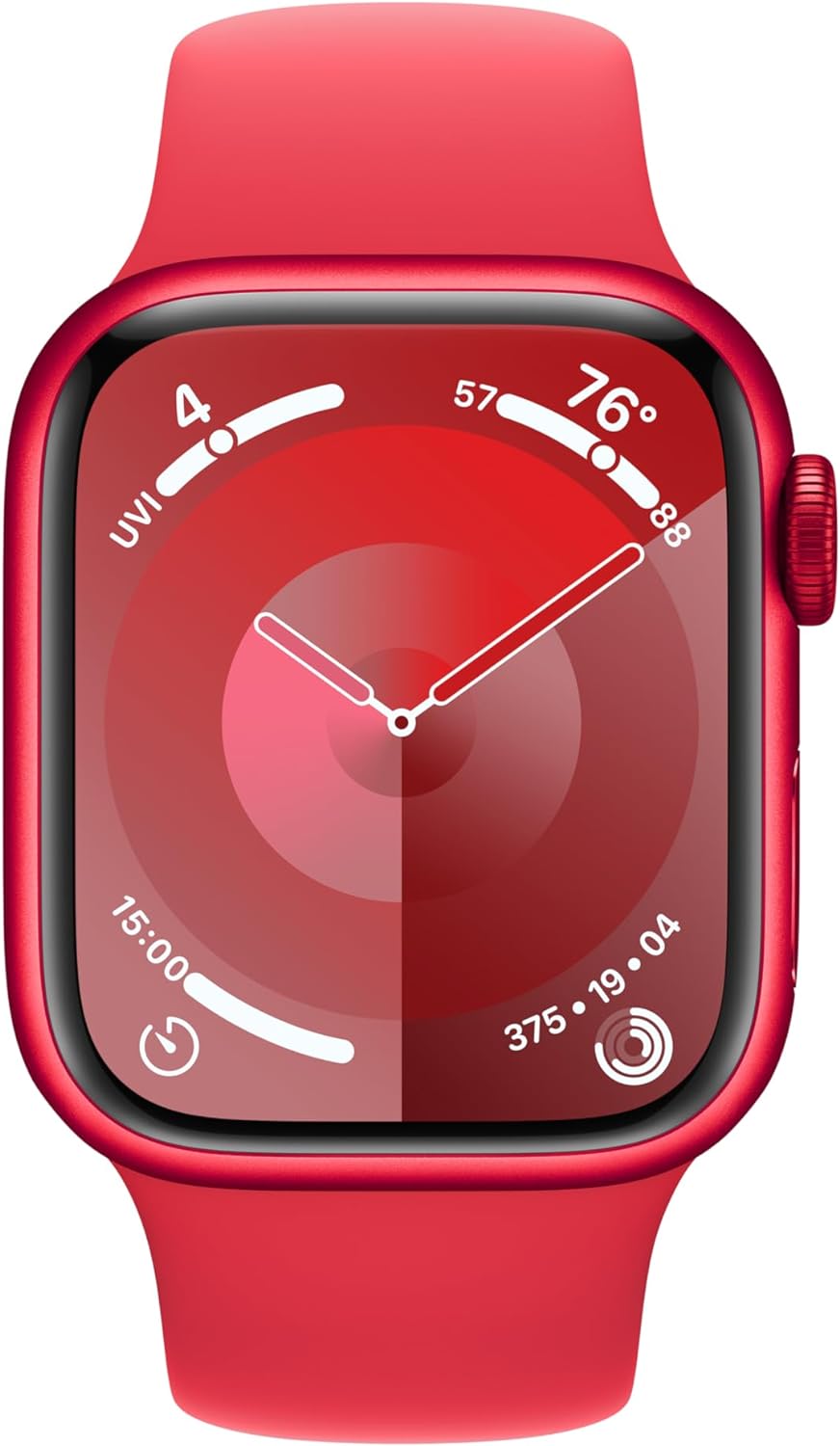 Apple Watch Series 9 [GPS + Cellular 41mm] Smartwatch with Gold Stainless Steel Case with Gold Sport Band S/M. Fitness Tracker, Blood Oxygen & ECG Apps, Always-On Retina Display