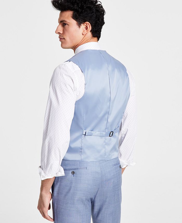 Men's Skinny-Fit Infinite Stretch Solid Suit Vest