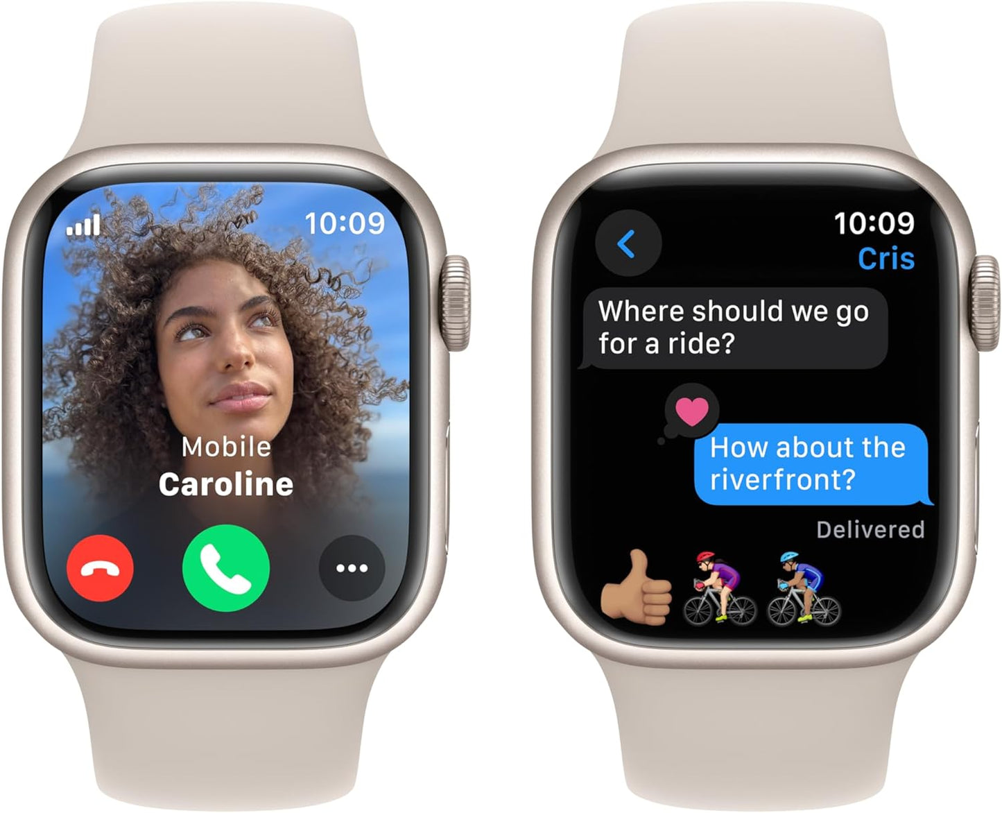 Apple Watch Series 9 [GPS + Cellular 41mm] Smartwatch with Gold Stainless Steel Case with Gold Sport Band S/M. Fitness Tracker, Blood Oxygen & ECG Apps, Always-On Retina Display