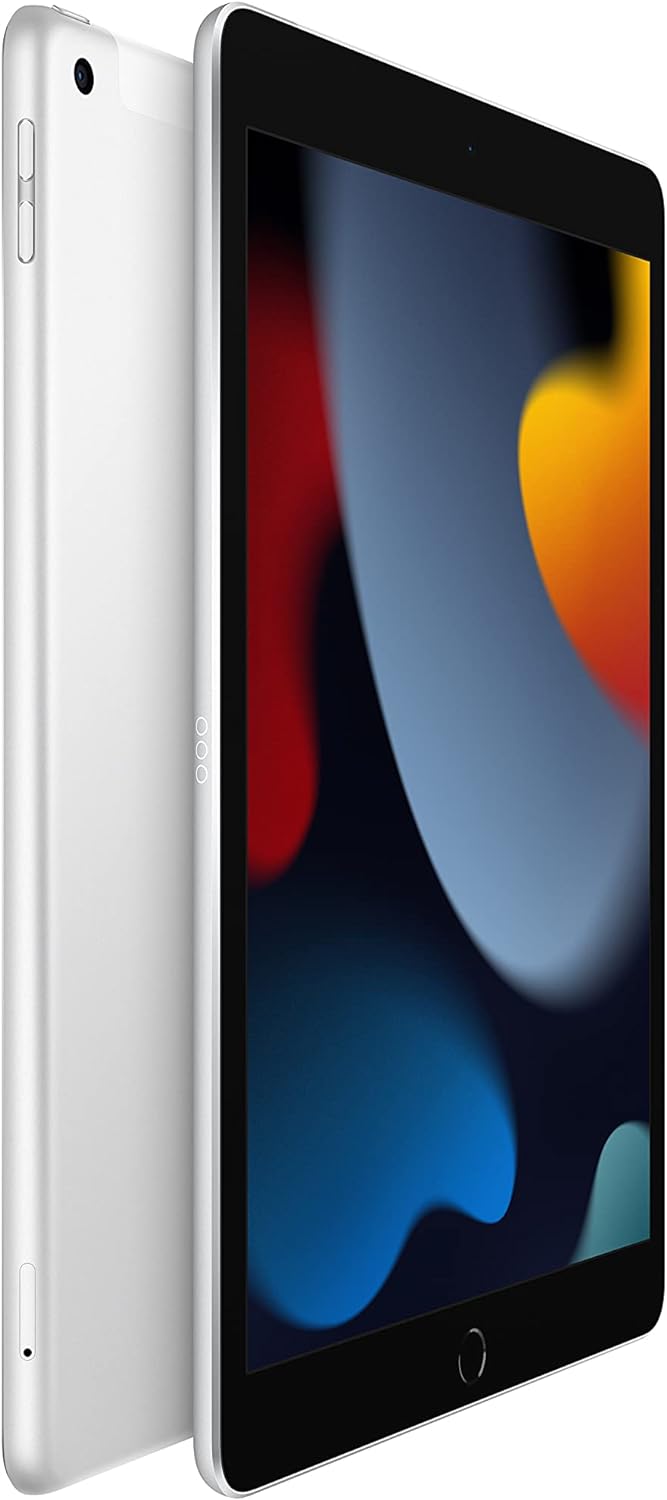 Apple iPad (9th Generation): with A13 Bionic chip, 10.2-inch Retina Display, 64GB, Wi-Fi, 12MP front/8MP Back Camera, Touch ID, All-Day Battery Life – Space Gray