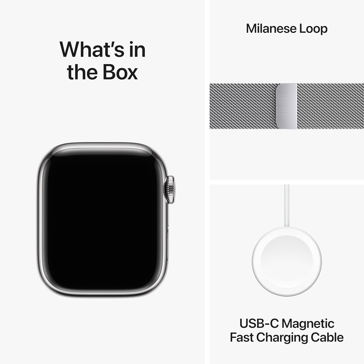 Apple Watch Series 9 [GPS + Cellular 41mm] Smartwatch with Gold Stainless Steel Case with Gold Sport Band S/M. Fitness Tracker, Blood Oxygen & ECG Apps, Always-On Retina Display