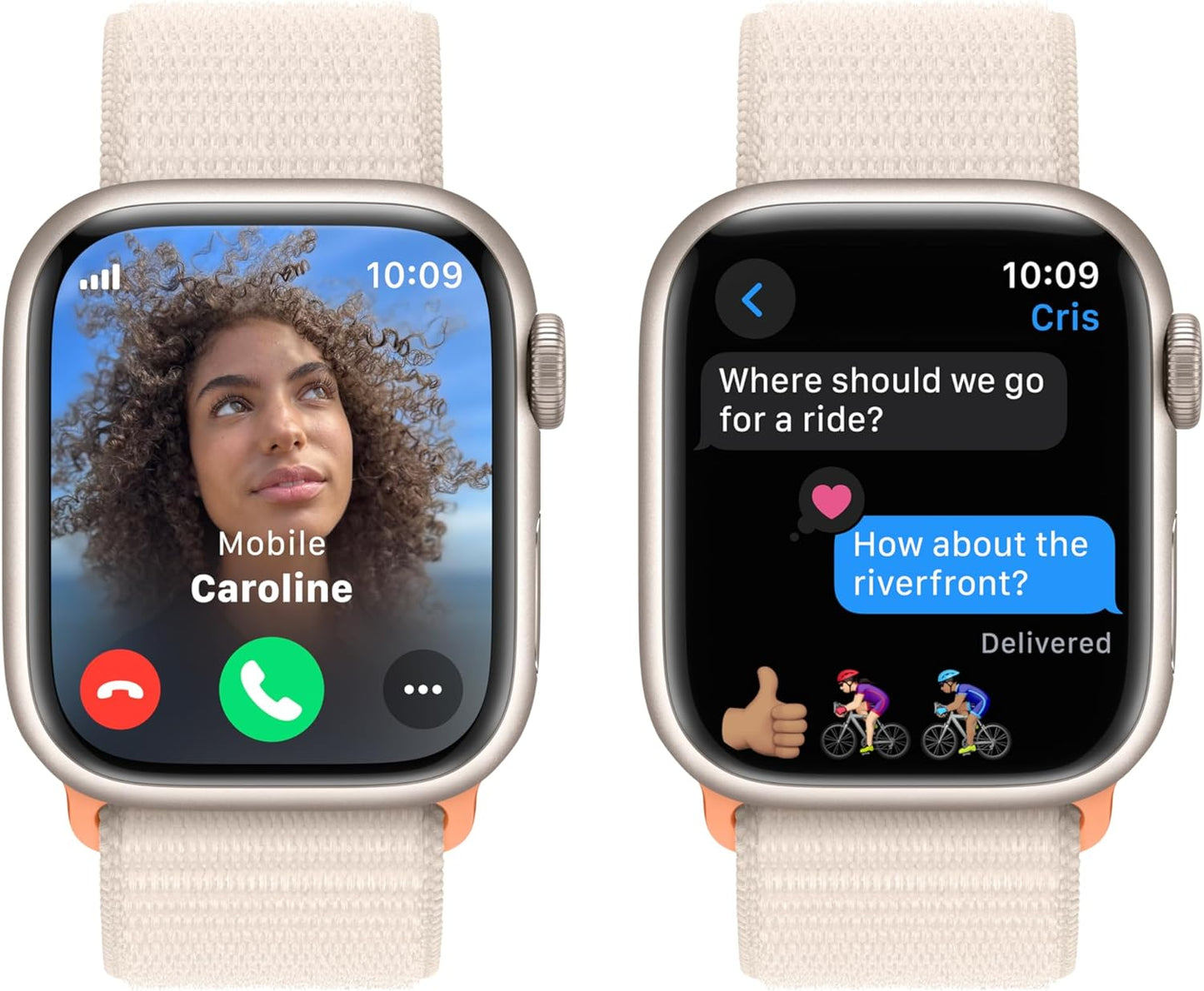 Apple Watch Series 9 [GPS + Cellular 41mm] Smartwatch with Gold Stainless Steel Case with Gold Sport Band S/M. Fitness Tracker, Blood Oxygen & ECG Apps, Always-On Retina Display