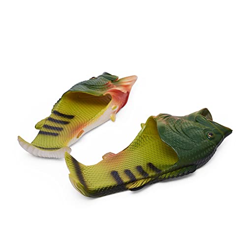 Coddies Fish Flip Flops | The Original Fish Slippers | Funny Gift, Unisex Sandals, Bass Slides, Pool, Beach & Shower Shoes | Men, Women & Kids