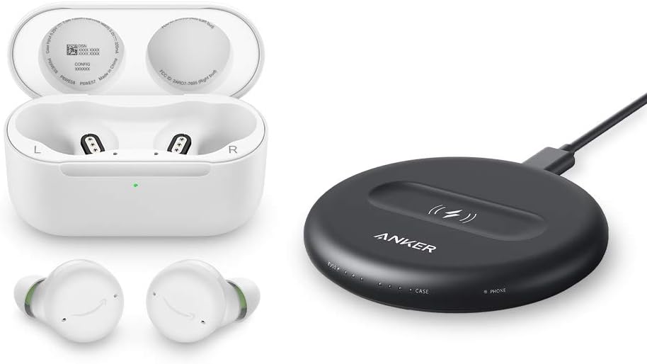 Echo Buds with Active Noise Cancellation (2021 release, 2nd gen) | Wired charging case | Black