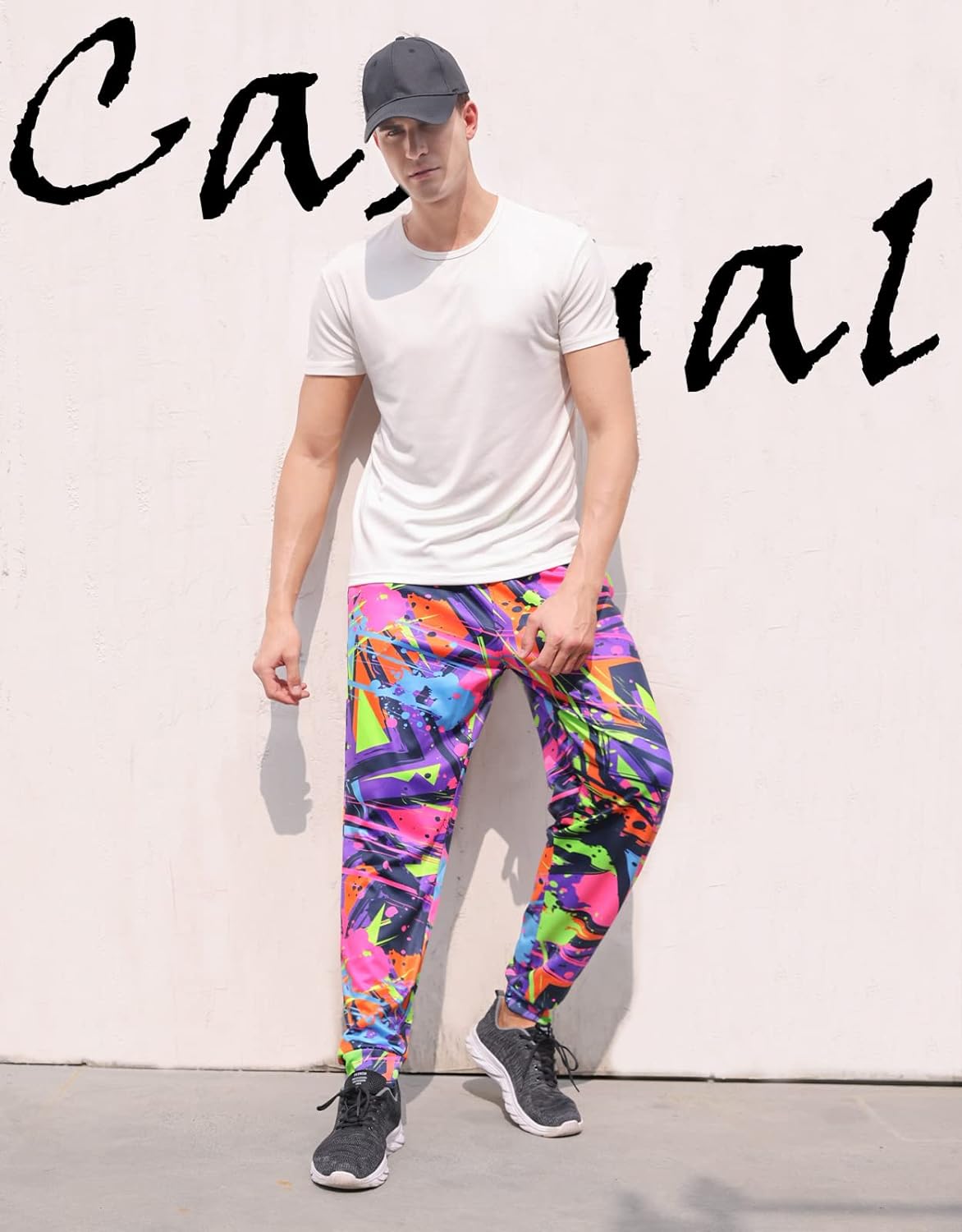 RAISEVERN Mens Sweatpants with Pockets Joggers for Men Sports Casual Sweat Pants with Drawstring