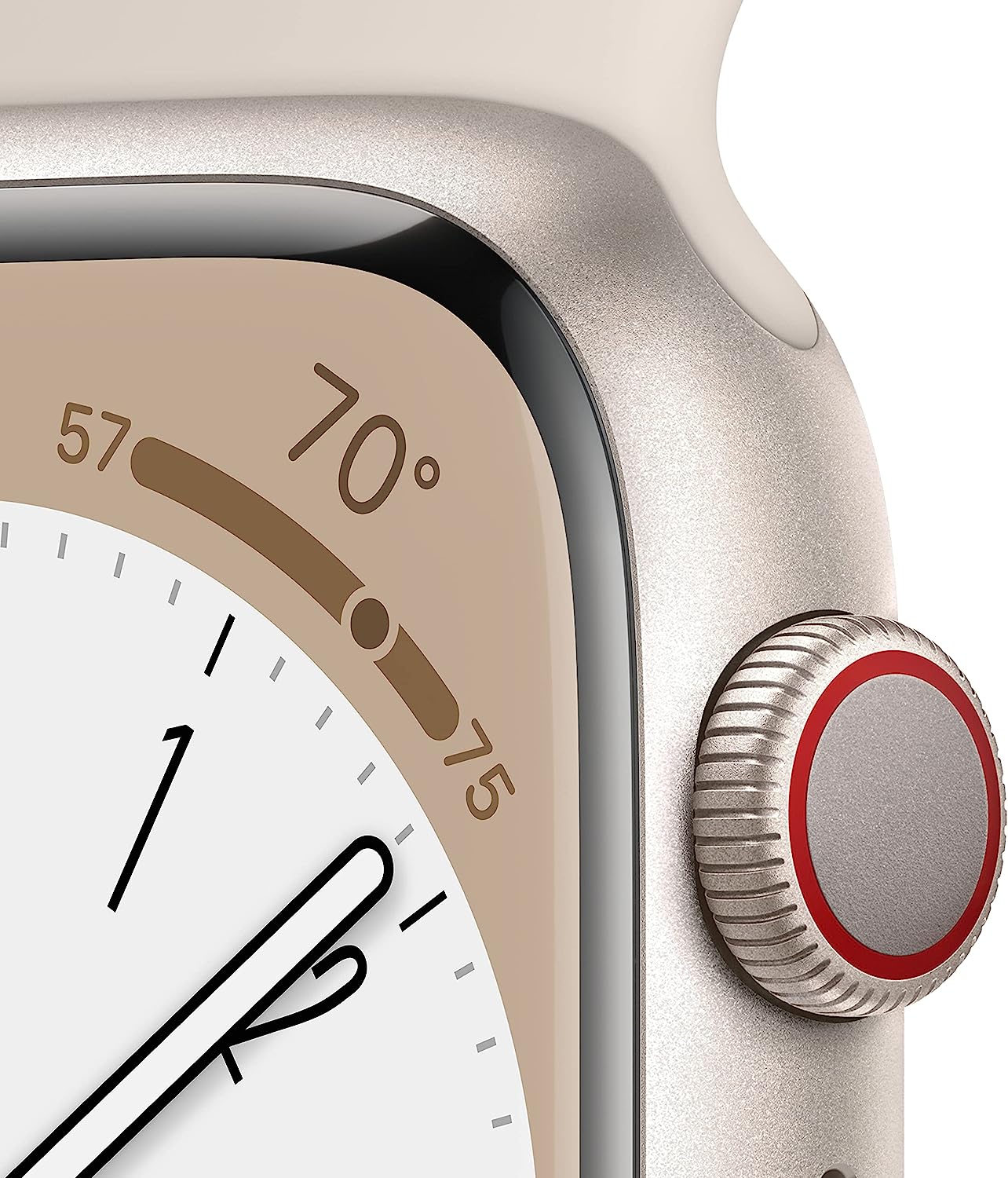 Apple Watch Series 8 [GPS + Cellular 41mm] Smart Watch w/Starlight Aluminum Case with Starlight Sport Band - S/M. Fitness Tracker, Blood Oxygen & ECG Apps, Always-On Retina Display, Water Resistant