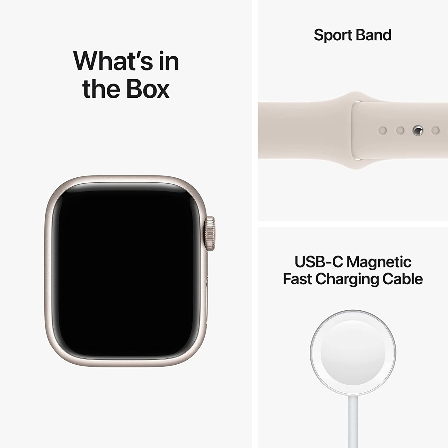 Apple Watch Series 8 [GPS + Cellular 41mm] Smart Watch w/Starlight Aluminum Case with Starlight Sport Band - S/M. Fitness Tracker, Blood Oxygen & ECG Apps, Always-On Retina Display, Water Resistant
