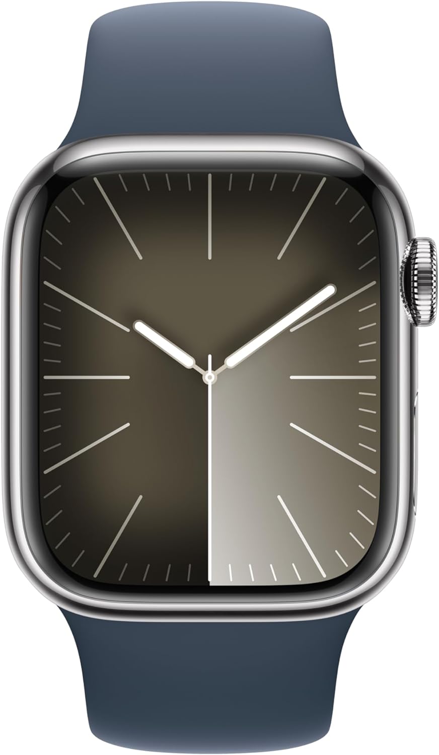 Apple Watch Series 9 [GPS + Cellular 41mm] Smartwatch with Gold Stainless Steel Case with Gold Sport Band S/M. Fitness Tracker, Blood Oxygen & ECG Apps, Always-On Retina Display