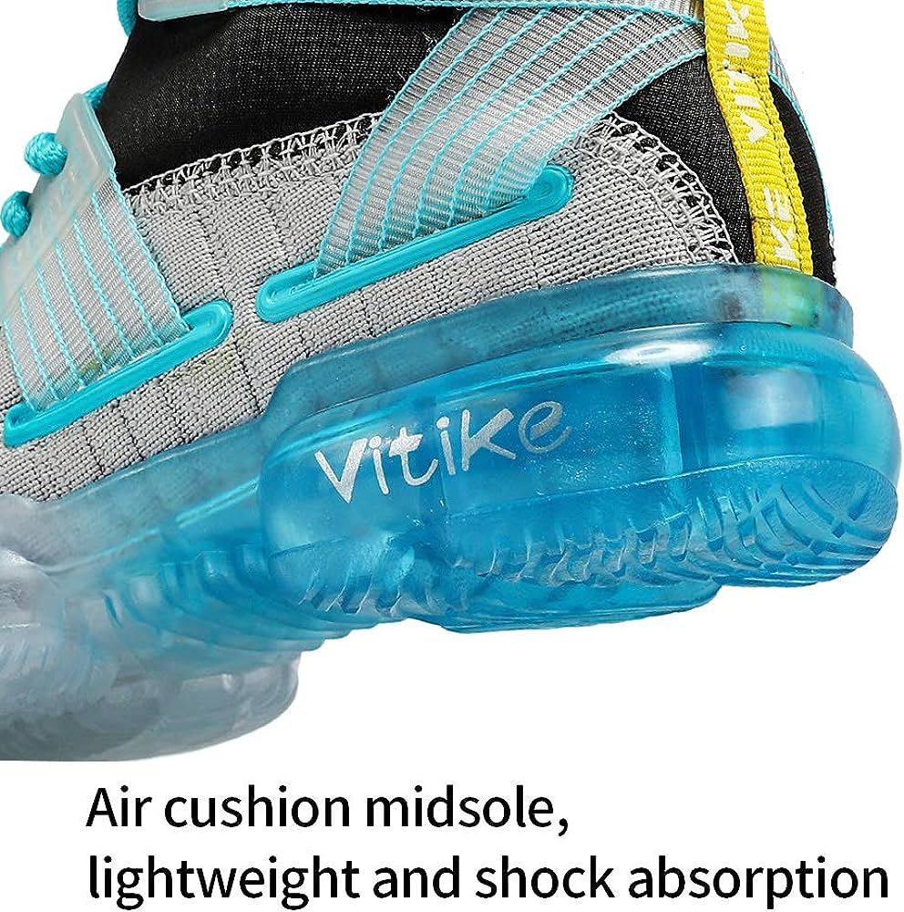 VITUOFLY Kids Basketball Shoes Boys Air Cushion Sneakers Girls Mid Top School Training Shoes Non-Slip Outdoor Sports Shoes Comfortable Boys Running Shoes Durable Little Kid/Big Kid