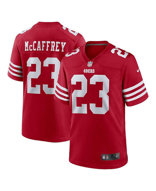 Men's Christian McCaffrey Scarlet San Francisco 49ers Game Player Jersey