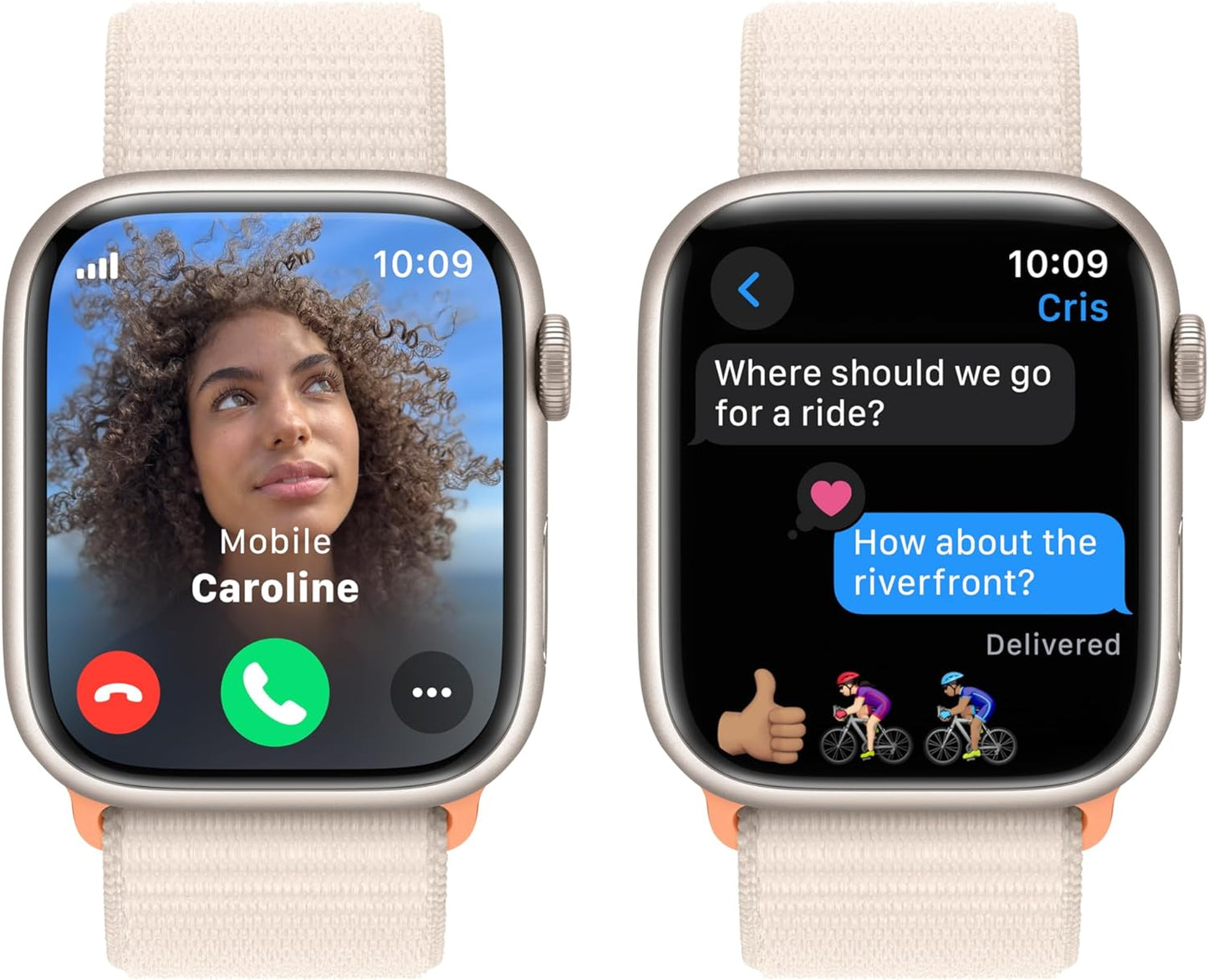 Apple Watch Series 9 [GPS + Cellular 41mm] Smartwatch with Gold Stainless Steel Case with Gold Sport Band S/M. Fitness Tracker, Blood Oxygen & ECG Apps, Always-On Retina Display