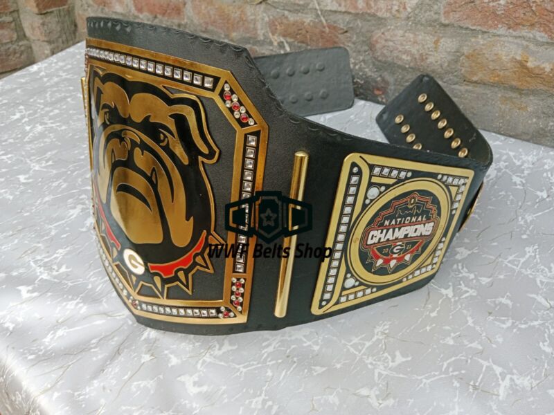 Georgia Bulldog NFL Super Bowl Football Championship Title Belt Replica 2,4,6mm