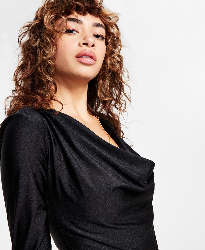 Women's Cowlneck Bodysuit, Created for Macy's