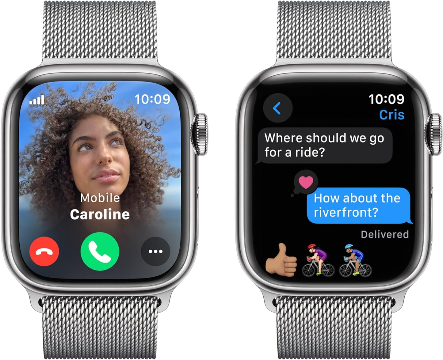 Apple Watch Series 9 [GPS + Cellular 41mm] Smartwatch with Gold Stainless Steel Case with Gold Sport Band S/M. Fitness Tracker, Blood Oxygen & ECG Apps, Always-On Retina Display