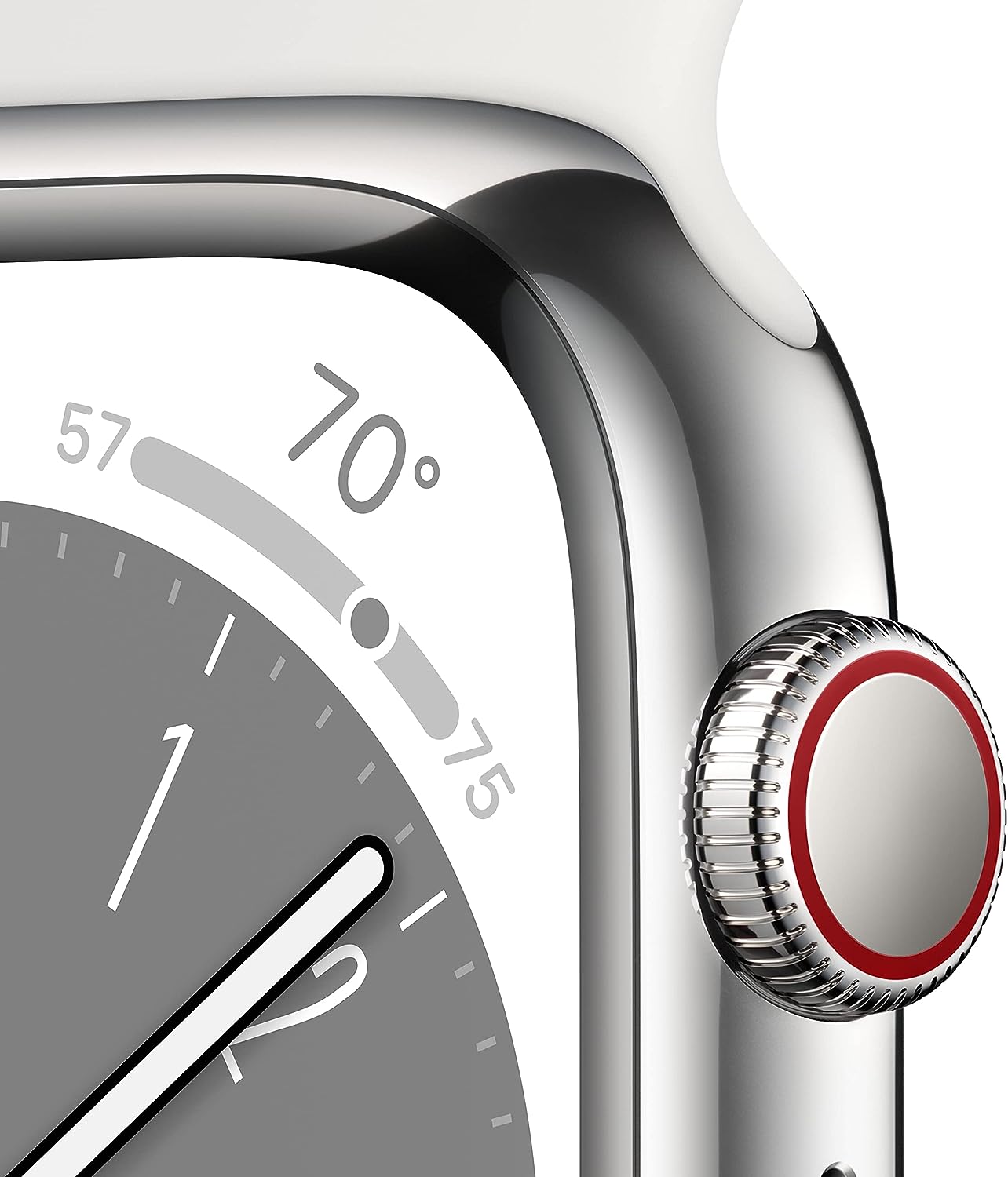 Apple Watch Series 8 [GPS + Cellular 41mm] Smart Watch w/Starlight Aluminum Case with Starlight Sport Band - S/M. Fitness Tracker, Blood Oxygen & ECG Apps, Always-On Retina Display, Water Resistant