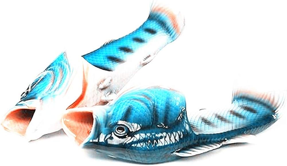 Unisex Fish Slippers, bass Sandals, Animal Slippers Animal Fish Slippers,