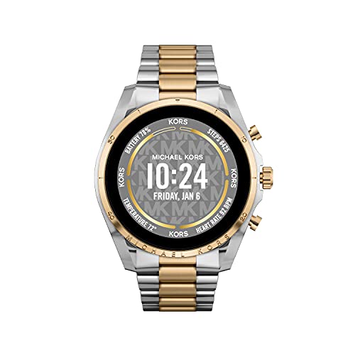 Michael Kors Men's or Women's Gen 6 44mm Touchscreen Smart Watch with Alexa Built-In, Fitness Tracker, Sleep Tracker, GPS, Music Control, Smartphone Notifications (Model: MKT5133V)