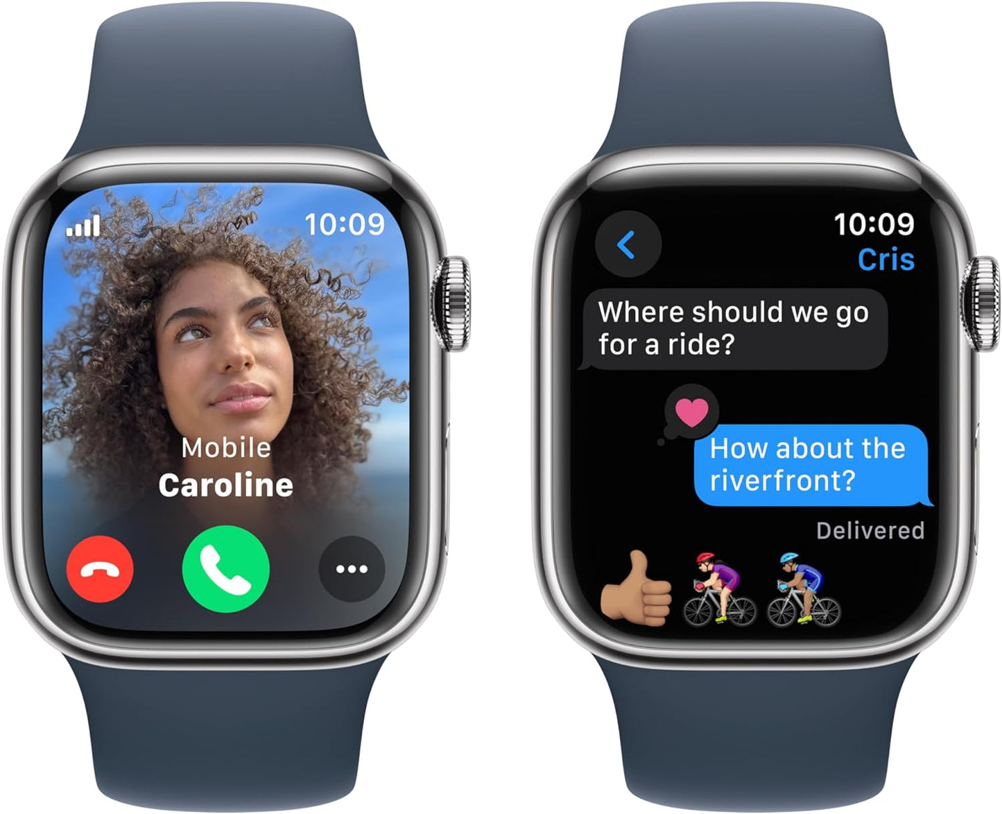 Apple Watch Series 9 [GPS + Cellular 41mm] Smartwatch with Gold Stainless Steel Case with Gold Sport Band S/M. Fitness Tracker, Blood Oxygen & ECG Apps, Always-On Retina Display
