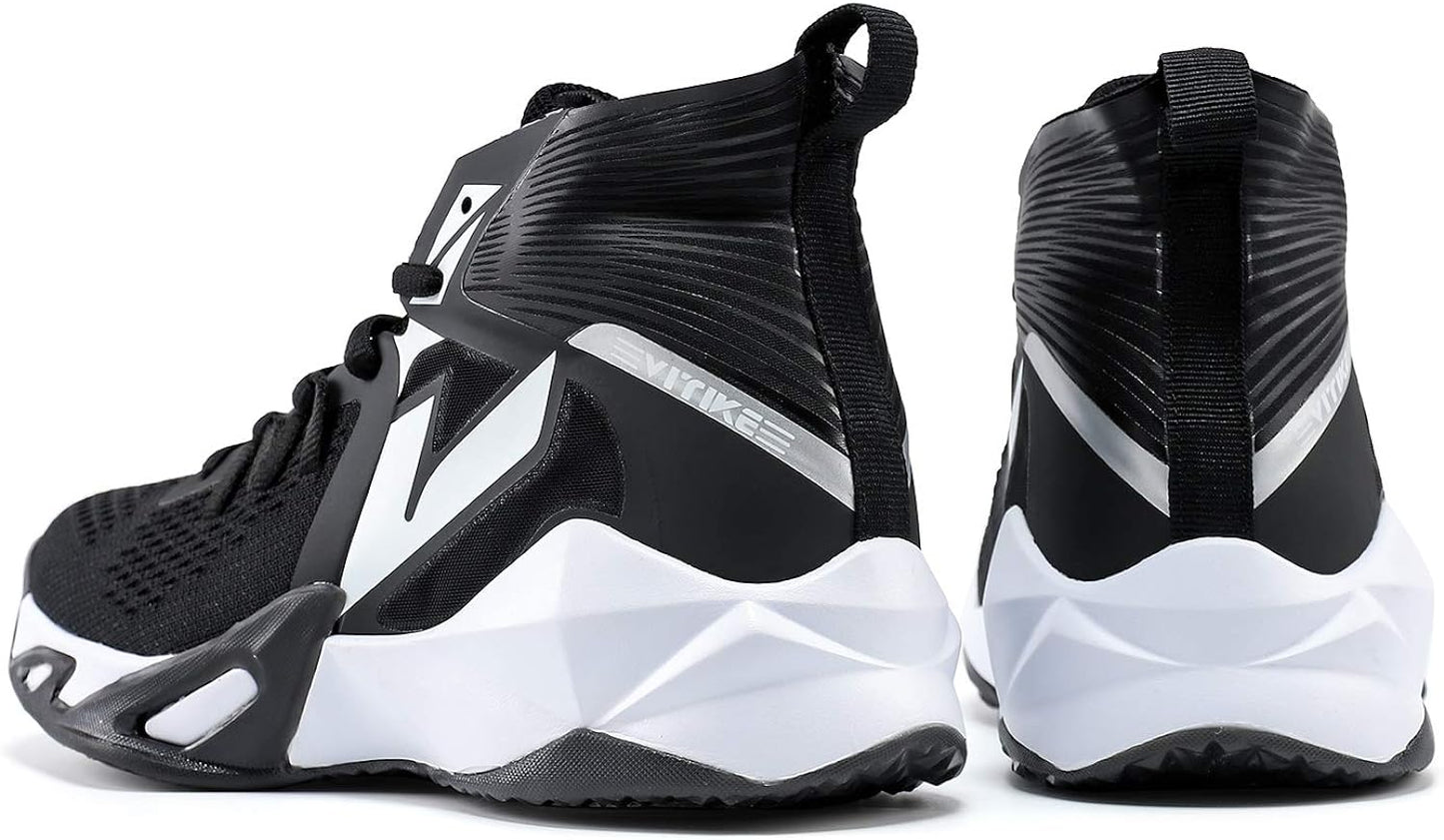 VITUOFLY Kids Basketball Shoes Boys Air Cushion Sneakers Girls Mid Top School Training Shoes Non-Slip Outdoor Sports Shoes Comfortable Boys Running Shoes Durable Little Kid/Big Kid
