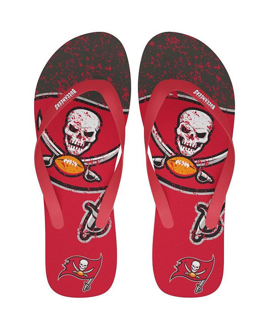 Men's and Women's Tampa Bay Buccaneers Big Logo Flip-Flops