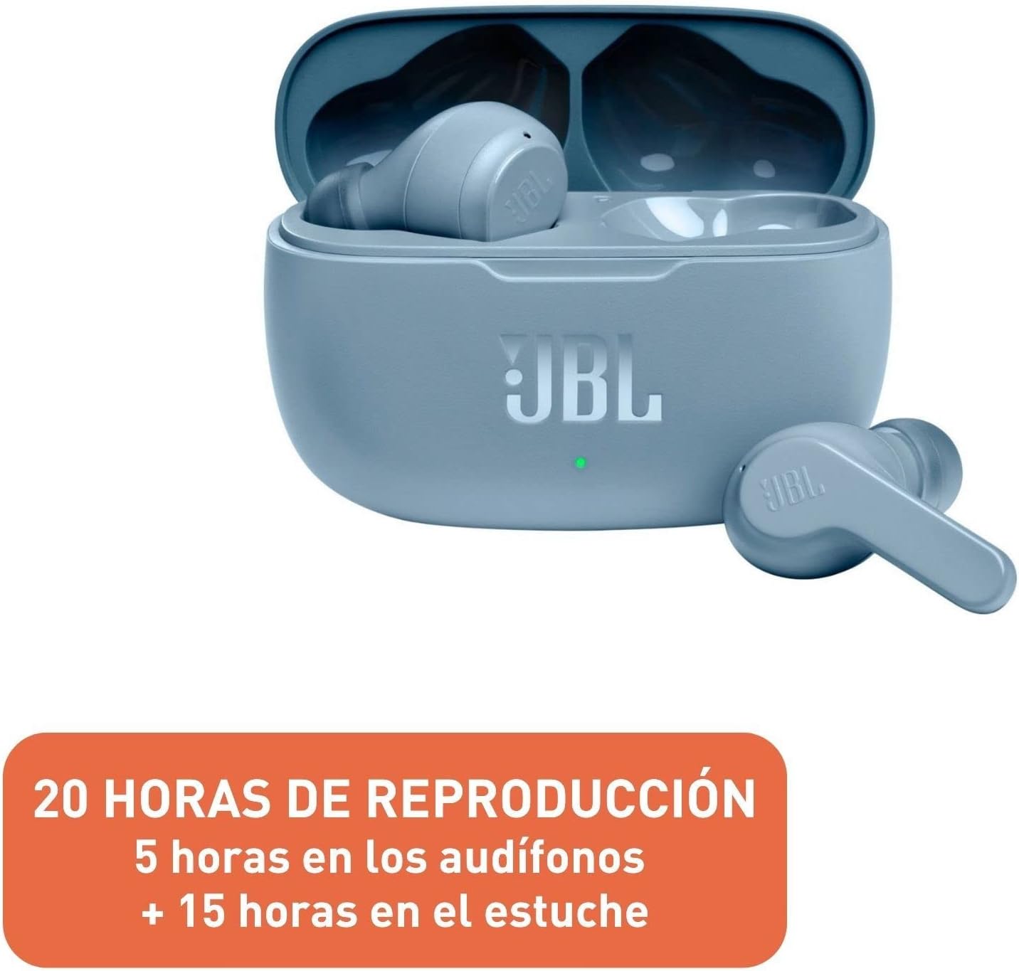 JBL Vibe 200TWS True Wireless Earbuds - Black, Small