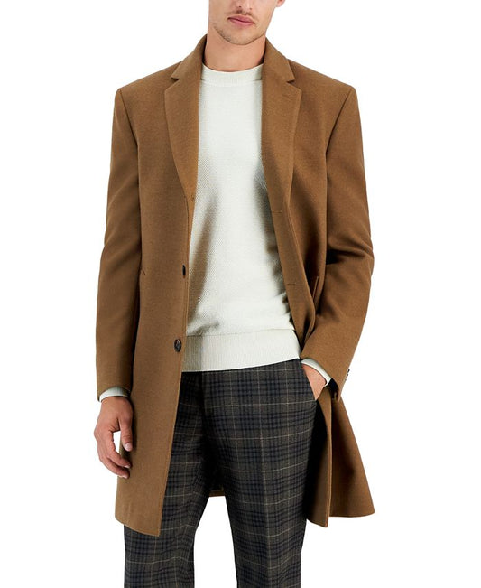 Men's Classic-Fit Solid Overcoats