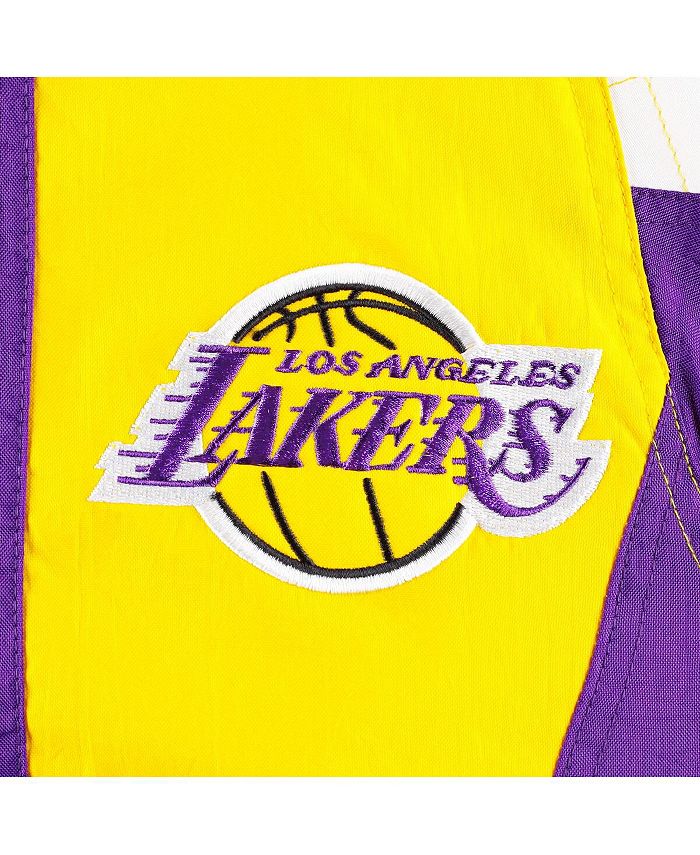 Men's Purple Los Angeles Lakers Body Check Raglan Hoodie Half-Zip Jacket