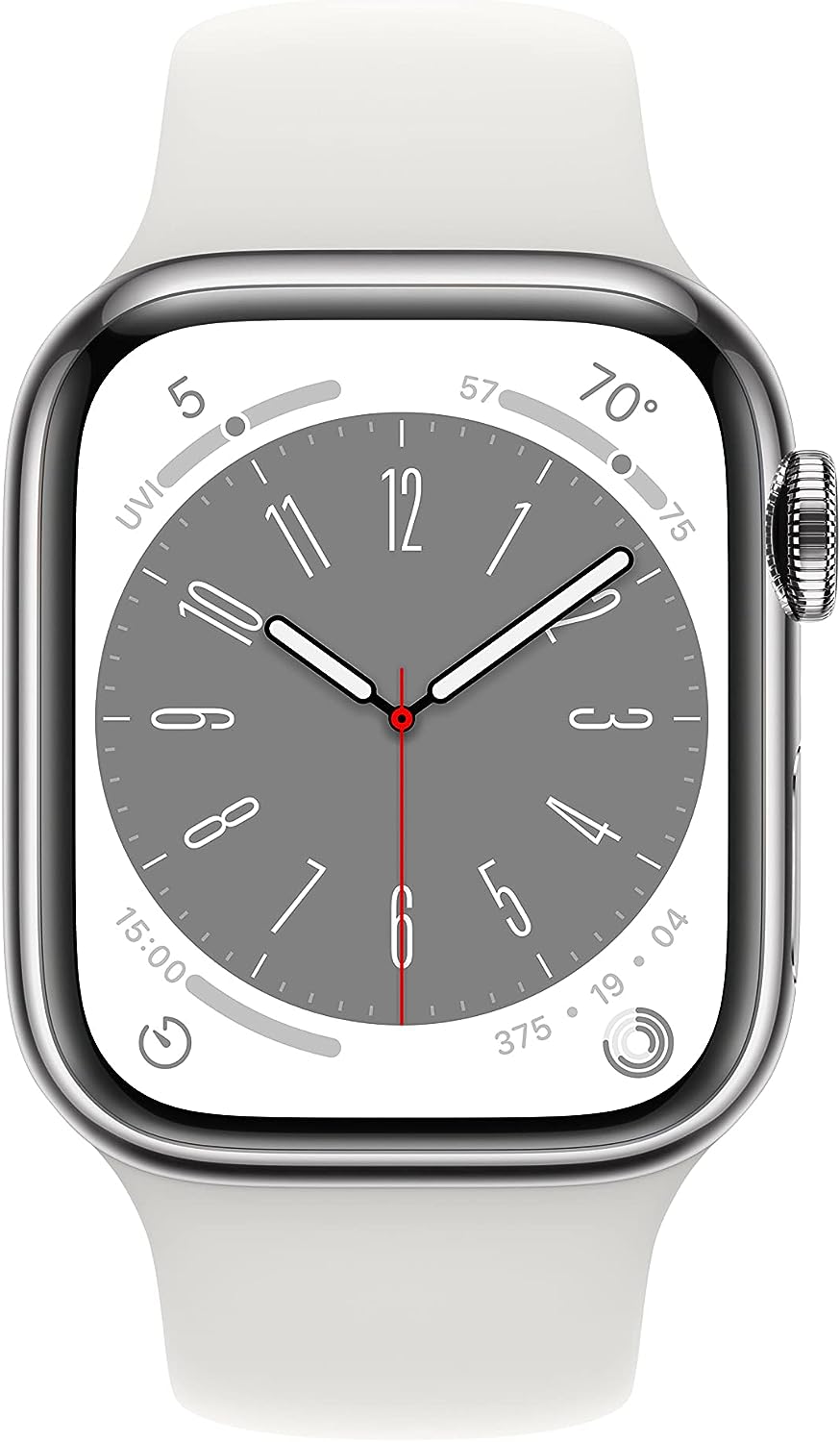 Apple Watch Series 8 [GPS + Cellular 41mm] Smart Watch w/Starlight Aluminum Case with Starlight Sport Band - S/M. Fitness Tracker, Blood Oxygen & ECG Apps, Always-On Retina Display, Water Resistant