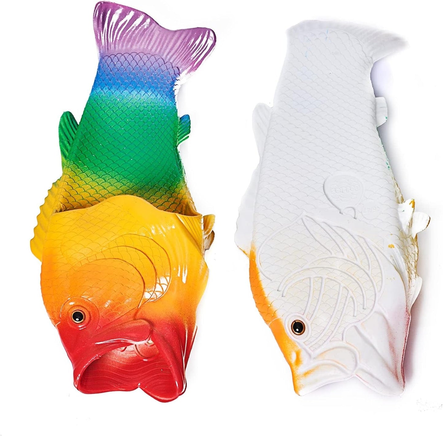 Coddies Fish Flip Flops | The Original Fish Slippers | Funny Gift, Unisex Sandals, Bass Slides, Pool, Beach & Shower Shoes | Men, Women & Kids