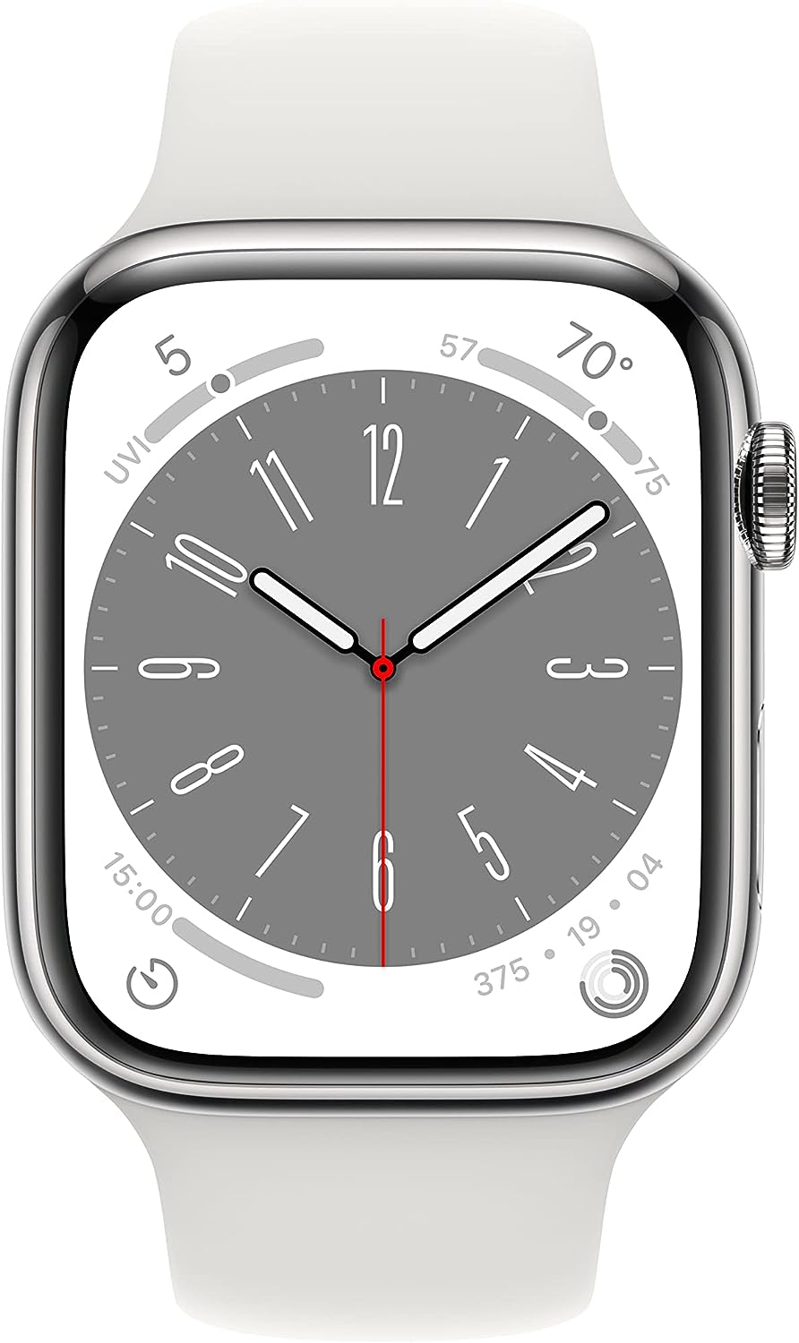 Apple Watch Series 8 [GPS + Cellular 41mm] Smart Watch w/Starlight Aluminum Case with Starlight Sport Band - S/M. Fitness Tracker, Blood Oxygen & ECG Apps, Always-On Retina Display, Water Resistant