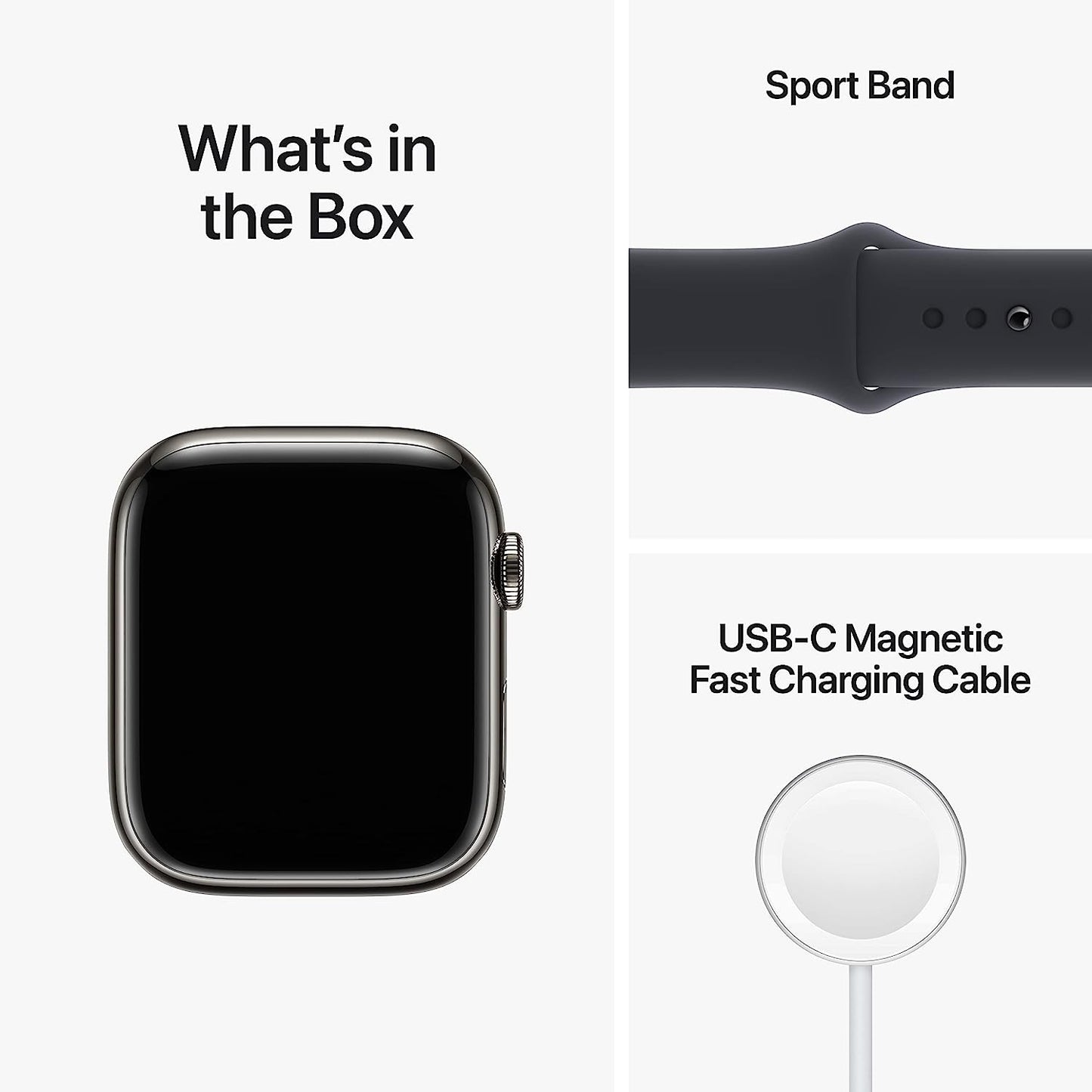 Apple Watch Series 8 [GPS + Cellular 41mm] Smart Watch w/Starlight Aluminum Case with Starlight Sport Band - S/M. Fitness Tracker, Blood Oxygen & ECG Apps, Always-On Retina Display, Water Resistant