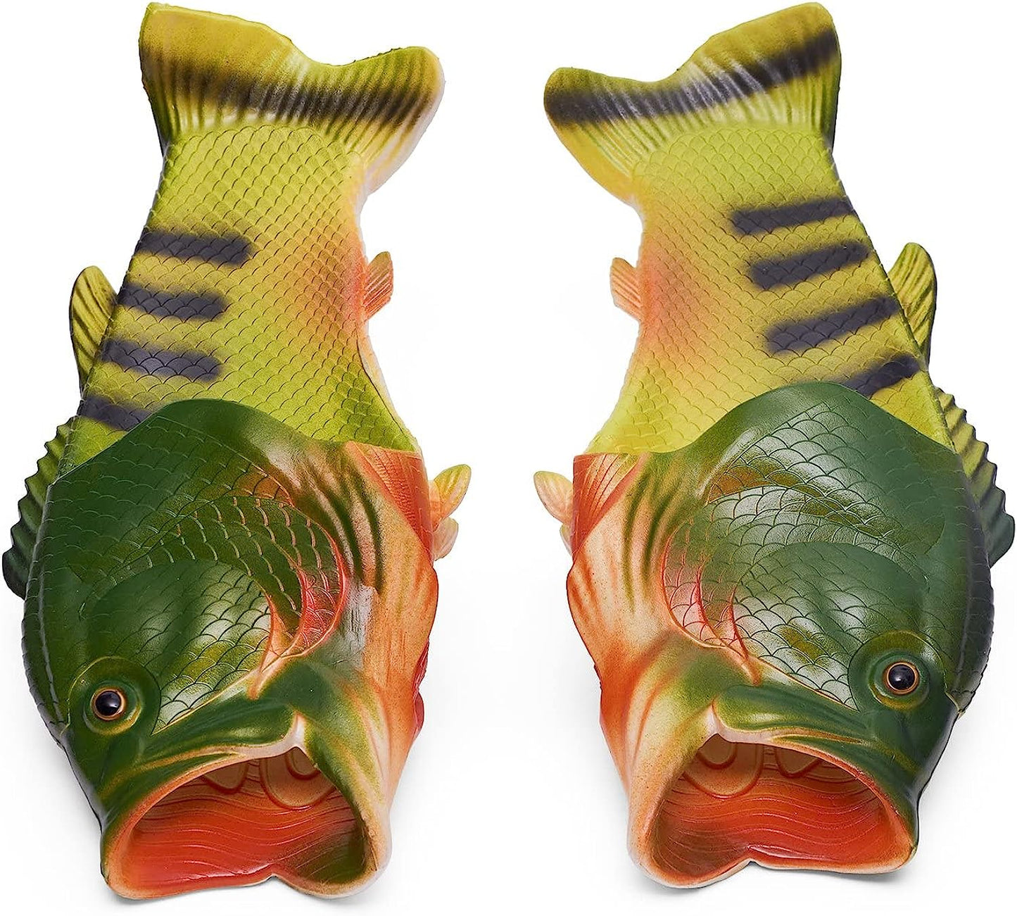 Coddies Fish Flip Flops | The Original Fish Slippers | Funny Gift, Unisex Sandals, Bass Slides, Pool, Beach & Shower Shoes | Men, Women & Kids