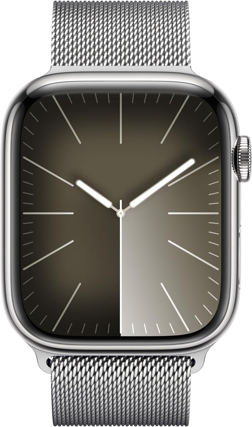 Apple Watch Series 9 [GPS + Cellular 41mm] Smartwatch with Gold Stainless Steel Case with Gold Sport Band S/M. Fitness Tracker, Blood Oxygen & ECG Apps, Always-On Retina Display