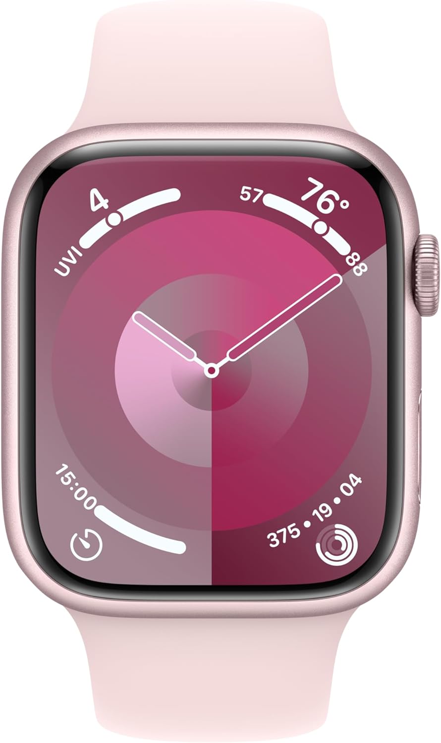Apple Watch Series 9 [GPS + Cellular 41mm] Smartwatch with Gold Stainless Steel Case with Gold Sport Band S/M. Fitness Tracker, Blood Oxygen & ECG Apps, Always-On Retina Display