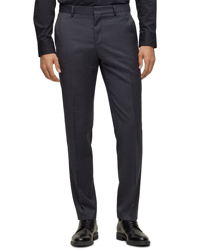 Men's Slim-Fit Houndstooth Suit