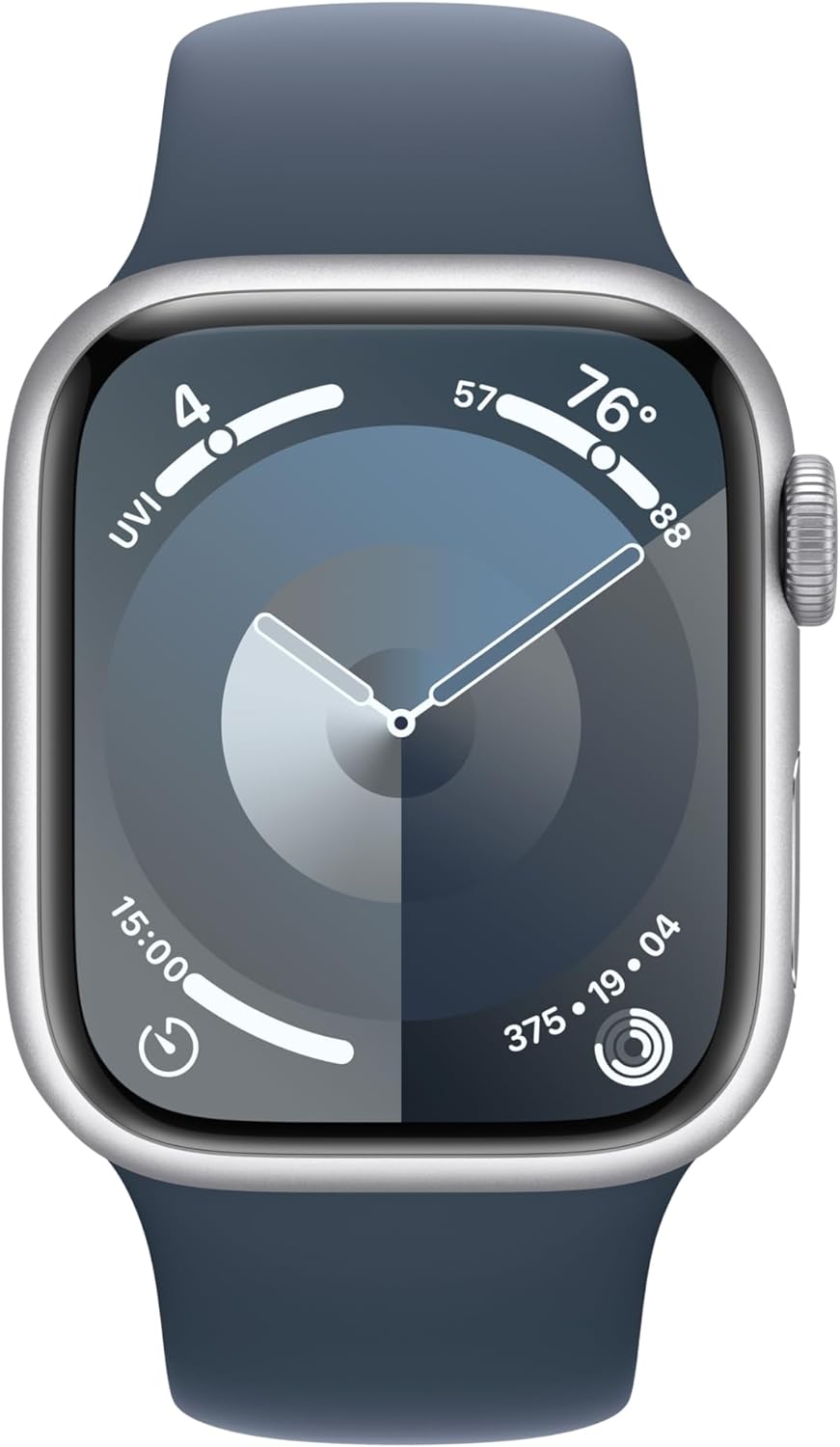Apple Watch Series 9 [GPS + Cellular 41mm] Smartwatch with Gold Stainless Steel Case with Gold Sport Band S/M. Fitness Tracker, Blood Oxygen & ECG Apps, Always-On Retina Display