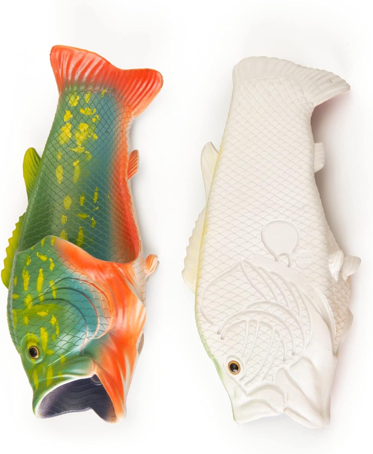 Coddies Fish Flip Flops | The Original Fish Slippers | Funny Gift, Unisex Sandals, Bass Slides, Pool, Beach & Shower Shoes | Men, Women & Kids