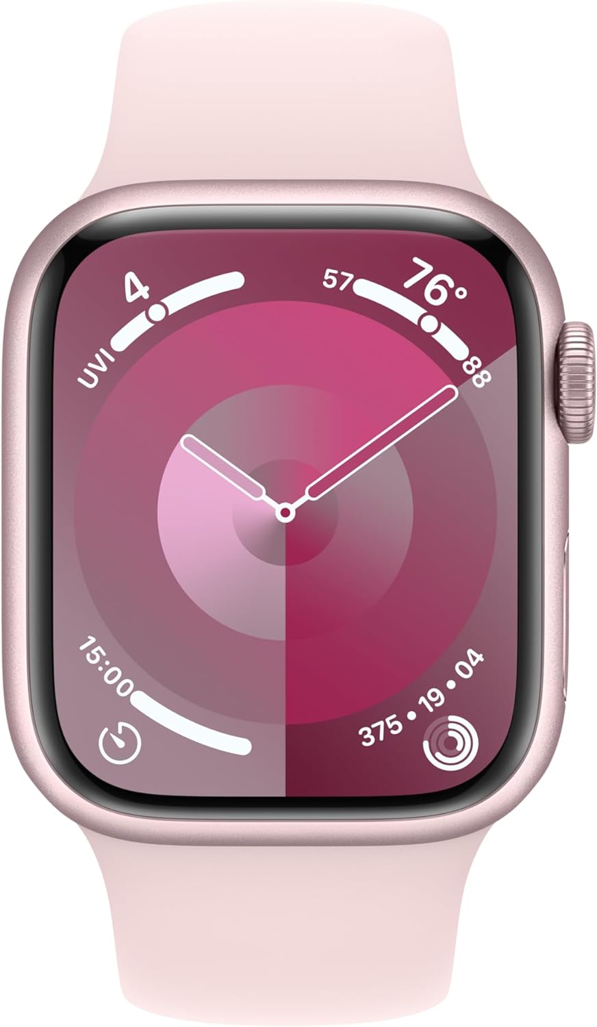 Apple Watch Series 9 [GPS + Cellular 41mm] Smartwatch with Gold Stainless Steel Case with Gold Sport Band S/M. Fitness Tracker, Blood Oxygen & ECG Apps, Always-On Retina Display
