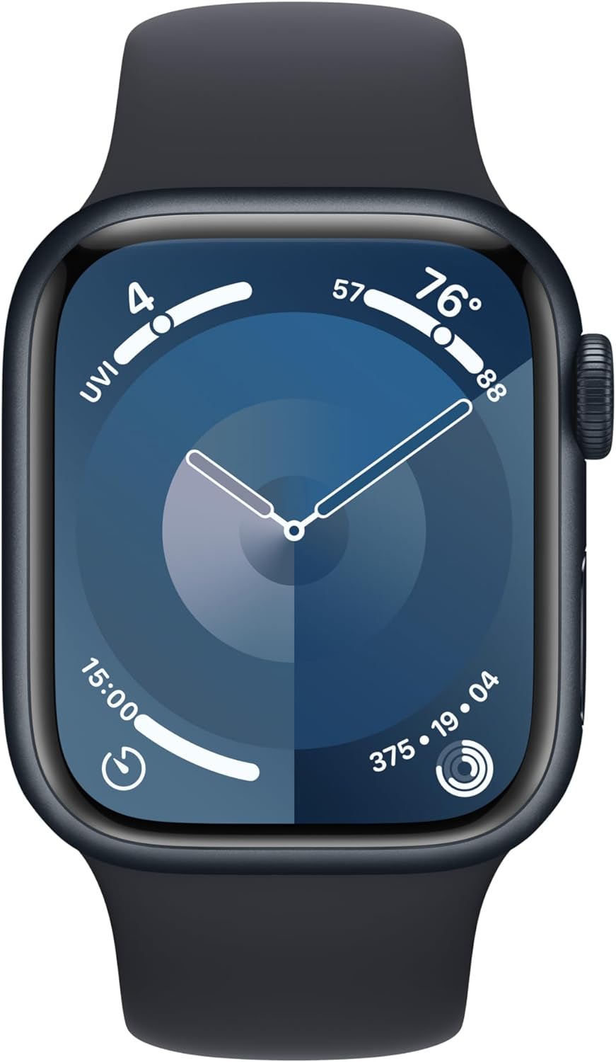 Apple Watch Series 9 [GPS + Cellular 41mm] Smartwatch with Gold Stainless Steel Case with Gold Sport Band S/M. Fitness Tracker, Blood Oxygen & ECG Apps, Always-On Retina Display