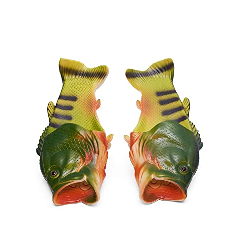 Coddies Fish Flip Flops | The Original Fish Slippers | Funny Gift, Unisex Sandals, Bass Slides, Pool, Beach & Shower Shoes | Men, Women & Kids