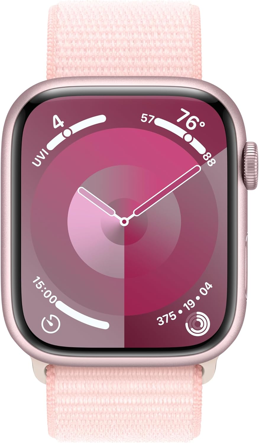 Apple Watch Series 9 [GPS + Cellular 41mm] Smartwatch with Gold Stainless Steel Case with Gold Sport Band S/M. Fitness Tracker, Blood Oxygen & ECG Apps, Always-On Retina Display