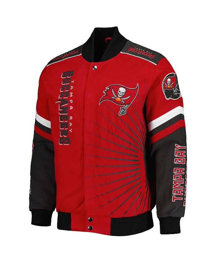 Men's Red Tampa Bay Buccaneers Extreme Redzone Full-Snap Varsity Jacket