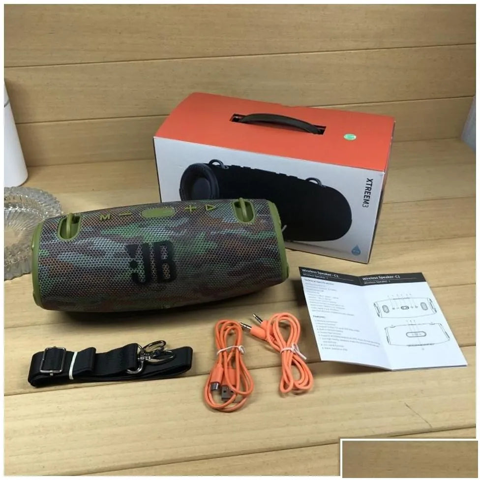 Portable Speakers Xtreme 3 Speaker Wireless Bluetooth 5.0 Waterproof Sports Bass Outdoor Jbls Stereo Music Drop Delivery Electronics Dhhfx