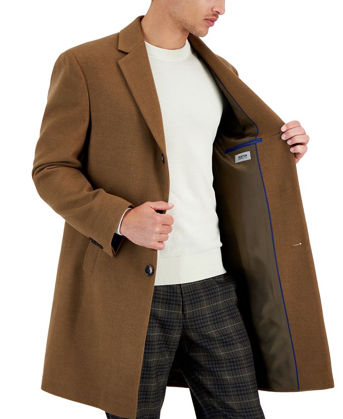 Men's Classic-Fit Solid Overcoats
