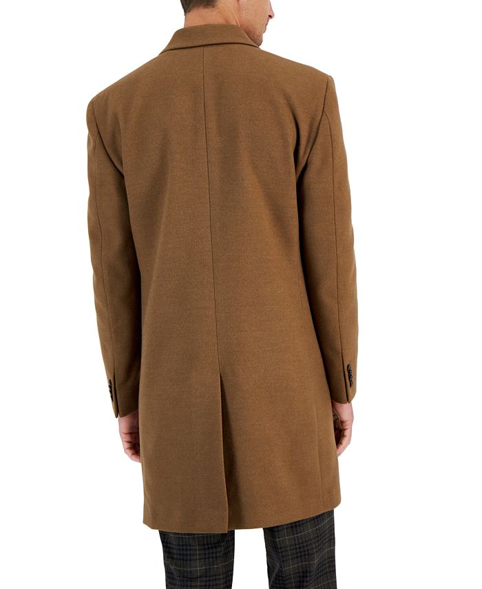 Men's Classic-Fit Solid Overcoats