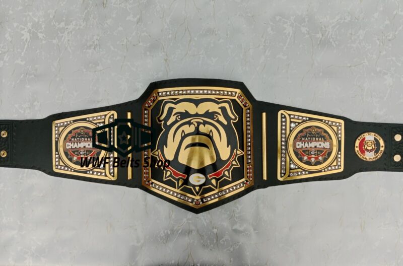 Georgia Bulldog NFL Super Bowl Football Championship Title Belt Replica 2,4,6mm