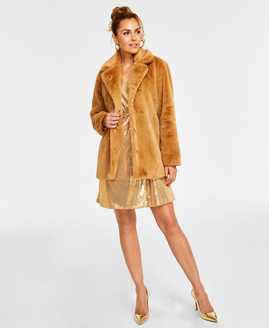Mommy and Me Women's Faux-Fur Coat, Created for Macy's